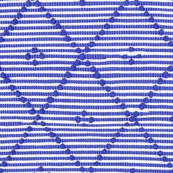 Handmade Rug - Small - Blue & White