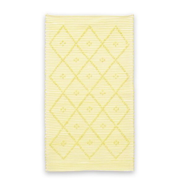 Handmade Rug - Small - Yellow & White