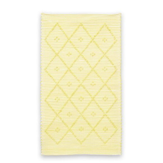 Handmade Rug - Small - Yellow & White